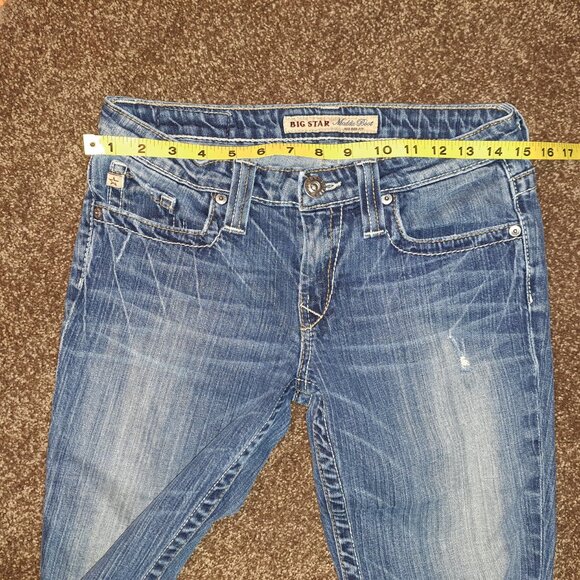 Big Star Women's Maddie Boot Cut Mid Rise Fit Distressed Jeans size 26 R - Picture 14 of 14